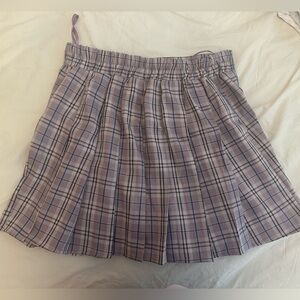 Purple school girl skirt